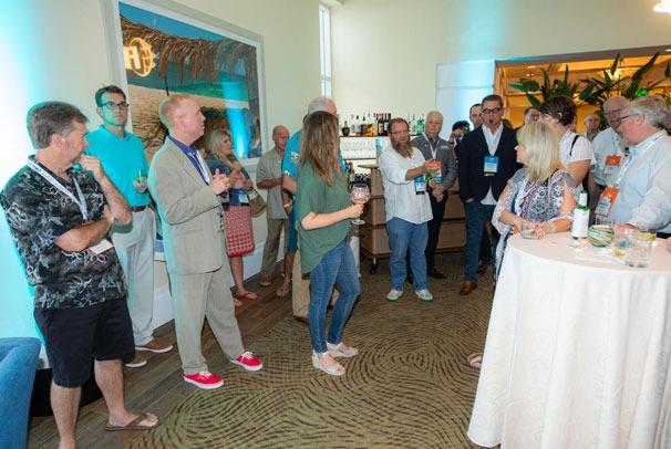 Franchise consultants networking at the IFPG Retreat, honored as a top franchise event